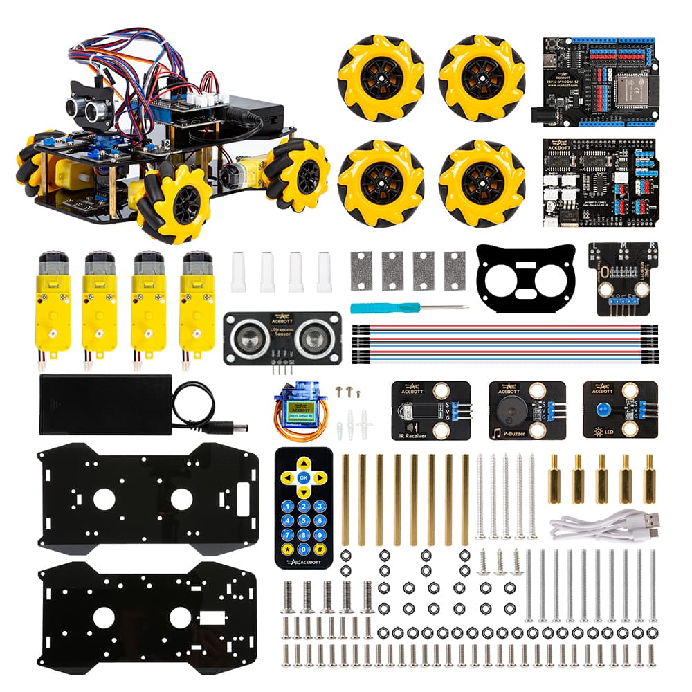 ACEBOTT QD001 ESP32 Smart Car Robot Kit — available at Synergy Dynamics Zimbabwe